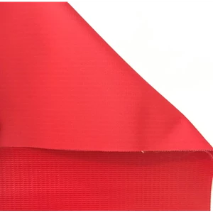 Terpal PVC Sun Power 500 GSM Emboss Merah untuk Tenda dan Truck
