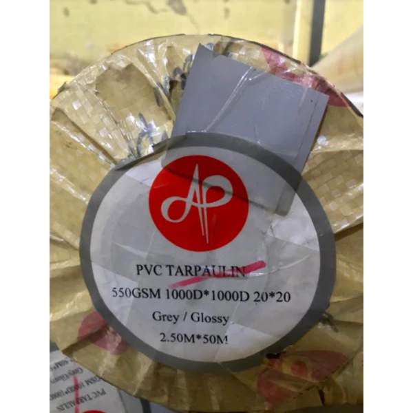 TERPAL PVC / TERPAULIN 550 GSM Glossy Grey ASIAN POWER